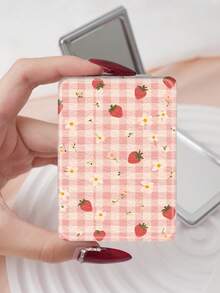 1 chiếc gương trang điểm kiểu Y2K, gương cầm tay gấp gọn nhẹ, chất liệu da PU bền, đa năng, gương bỏ túi hình chữ nhật với thiết kế độc đáo mang phong cách Y2K như môi anh đào, nơ, trái tim, kẻ caro, họa tiết da báo, cấu trúc gấp gọn, đáng tin cậy, gương trang điểm di động với nắp gập hai mặt 180°, quà tặng, đồ dùng du lịch, đồ giá rẻ, vật dụng cần thiết khi đi du lịch. - Nhiều màu - Xem 18