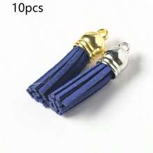 3cm Velvet Tassel Pendant Decor, Mini Tassel DIY Craft Supplies, Electroplated Tassel Wholesale - Gold - View 33