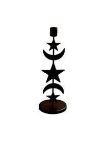 Suport de lumânări cu decor de lună și stele, potrivit pentru lumânări conice, material metalic, stil minimalist, design creativ, poate fi folosit ca recuzită pentru cină la lumina lumânărilor, decor pentru casă, aplicabil pentru hotel, sufragerie, dormitor, sufragerie, masă, dormitor, festivaluri și petreceri, de asemenea, o alegere excelentă de cadou, inclusiv cadouri pentru întoarcerea la școală, suveniruri, cadouri de sărbători, cadouri pentru familie și prieteni. - Multicolor - Vizualizare 15