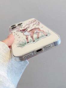 1 pieza Funda protectora de lente con diseño de ciervo compatible con Samsung, Nothing, Pixel, INFINIX, Apple, Xiaomi Redmi - Multicolor - Ver 7