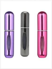 1个/2个/3个/4个/5个装 5毫升便携式迷你香水可填充喷雾瓶，配有香水泵头，适合旅行和户外使用