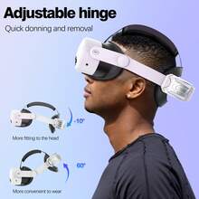 Head Strap For Quest 3S: VR Headset Accessories - Replacement For Elite Strap - Compatible With Oculus/ Quest 2/3 - Enhanced Comfort, Reduces Head Pressure