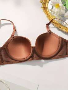 2 Sets Women's Wireless Bras With Lift And Prevent Sagging Function, Side Support Design For Small Bust - Multicolor - View 5