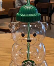 5 Pzas Vaso Bearista Osito Para Bebidas 1 Litro - Verde - Ver 3