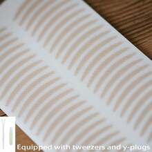 48pcs Crescent Shaped Double Eyelid Tapes, Invisible Mesh Lace Natural Breathable Double Eyelid Stickers, Eye Makeup Tools, Eye Beauty - Multicolor - View 6