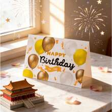 10张/包 高品质手绘折叠生日贺卡；节日贺卡 - 折疊賀卡 - 查看 3