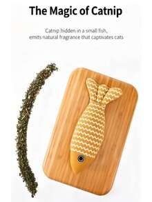 1pc Cat Toy Catnip Fish Pet Chew Bite Toys For Cats Funny Interactive Soft Simulation Fish Kitten Training Playing Toy Cat Supplies - Multicolor - View 5