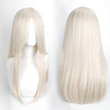 Karida 60cm/24inch Extra Long Straight Synthetic Hair Wig With Bangs, Colorful, Suitable For Daily Use, Cosplay, Halloween, Christmas, St. Patrick's Day And Other Costume Parties - Multicolor - View 28