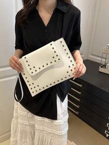 2026 Spring New Fashion Large Capacity Minimalist Style Versatile Women Handbag - White - View 3