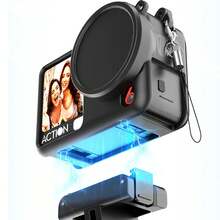 Silicone Protective Case For D.JI Osmo Action 6, Shockproof Dustproof Scratch Resistant Camera Cover With Wrist Strap And Lens Cap, Full Body Protection For Sports And Daily Use, Compatible With Action 6 Camera Accessories
