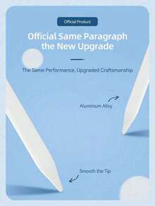 通用二合一触控笔智能铅笔绘图板笔，适用于电容式触摸屏，兼容所有安卓手机，也适用于iPad/安卓手机和平板电脑，书写流畅，充电迅速，高精度高灵敏度电容式触控笔，适用于iOS平板电脑，通用兼容市面上95%的触摸屏设备，包含替换笔尖和充电器。 - 白色 - 查看 6
