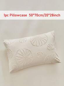 半件装卡其色波西米亚风簇绒纹理枕套，复古田园风树叶图案枕套，适用于卧室、客厅，波西米亚家居装饰，柔软透气，可机洗，四季皆宜，不含枕芯 - 卡其色 - 查看 11