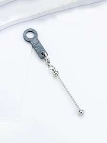 1件套DIY亚克力吸管串珠饰品制作套装，包含迷你龙虾扣、串珠棒和吸管装饰配件，便携式DIY套装，可制作精美串珠和吊坠，是桌面装饰、派对礼品或返校礼物的理想之选。 - 彩色 - 查看 11