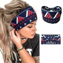 女士波西米亚风发带，瑜伽运动头巾，适合春、夏、秋、冬四季穿着。