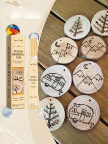 Wood Carving Pen - DIY Wood Carving Pen Tip, Used With A Hot Air Gun To Help Draw Beautiful Lines And Heat More Evenly (Please Carefully Watch The Instructions, This Is Not A Marker Pen). Used To Create Burn Marks On Wood, Works Best With A Hot Air Gun. No Electricity, Cannot Be Powered By Batteries.