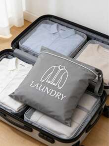 耐用洗衣袋 - 拉链封口，便携式衣物及旅行必备物品收纳袋，结实耐用的提手 - 彩色 - 查看 8