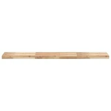 vidaXL Wandregal 140x30x4 cm Massives, unbehandeltes Akazienholz - Braun - Übersicht 4