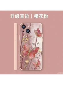 Suitable For Huawei MATE70PRO Phone Case Nova14 Gold Silk Butterfly P80PRO Cartoon Cute P50 Soft Case - TPU經典黑[YX金絲蝴蝶黑] - 查看 7