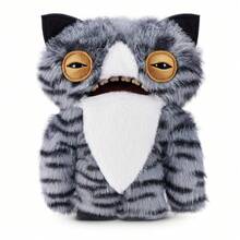 Spin Master Alley Cats Series Plush Toy, 9 Inch Funny Ugly Monster Stuffed Animal With Human-Like Teeth, Holiday Birthday Collectible Gift For Kids, Teens, Adults & Plush Fans - Wide Eyed Cat - View 5