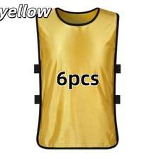 6pcs Basketball/Football Training Jerseys, Match Uniforms, Team Wear, Sports Tops, Promotional Vests With Numbers, Suitable For Kids & Adults/Football Bibs/Fighting Vests/Basketball Jerseys/Casual Company Team Building, Banquet/Christmas, Halloween, Thanksgiving/Sanitation Worker Uniforms/Youth Spring Tour Jerseys