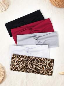 Bộ 10 băng đô cài tóc nữ màu trơn thêu chữ thập, phụ kiện tóc thời trang, băng đô turban thường ngày, băng thấm mồ hôi, băng đô mùa thu đông cho trang phục đi nghỉ mát, khăn choàng thanh lịch cho nữ, khăn bandana mềm mại cho trang phục mùa hè. - Nhiều màu - Xem 9