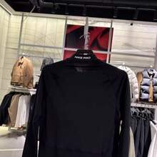 Nike 男子PRO秋冬運動跑步訓練速乾保暖薄絨緊身長袖 - 黑色 - 查看 6