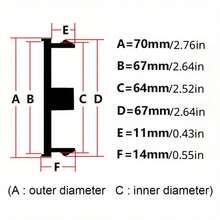 4pcs 69mm Fit 70mm Flat Car Hub Cap Rim Hubcap Cover Car Wheel Center Caps For Accord City Civic HR-V CRV Car Refit Repair