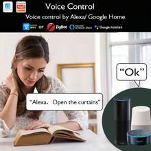 涂鸦智能WiFi电动窗帘电机，支持远程智能生活APP控制，可语音助手Alexa - Tuya Wifi Motor + Remote - 查看 8