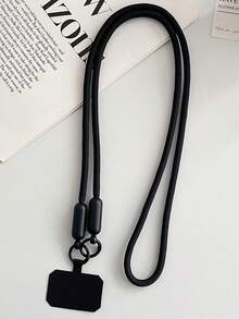 1pc Pineapple Shaped 8cm Double Buckle Lanyard Strap, Colorful Polyester Phone Hanging Cord