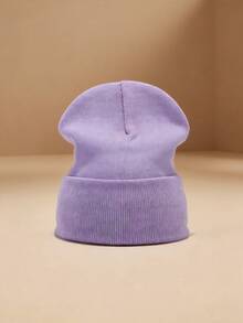 Gorro de punto personalizable, gorro de punto de invierno con texto personalizable, unisex elástico y cómodo, ligero y lavable, colores suaves (amarillo, azul, morado, negro, dorado, blanco), adecuado como regalo de cumpleaños/Día de San Valentín, gorro de punto con nombre personalizable - Multicolor - Ver 10