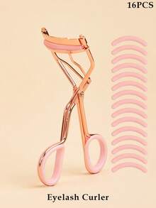 Stainless Steel Eyelash Curler, Professional-Grade Gentle Curl Without Lash Damage, Discount Pack Includes Replacement Pads, Long-Lasting Shaping For Captivating Eyes, Home, Travel, Commercial Use, Gift For Her, Home Decor, Bedroom, Affordable, Vanity, Makeup Tool, Cosmetic Set, Gift For Women, Holiday Gift, Mother's Day Gift - Rose Gold - View 11