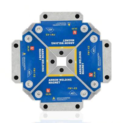 90° Magnetic Welding Square - Set Of 4 Powerful Fixed Magnets - Assembly Jig And Handrail For Welding - Auxiliary Tool