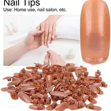 300 Uds Puntas de Uas Uas Acrlicas Prctica Mano DIY Herramienta de Saln de Manicura - como se muestra en la figura - Ver 9