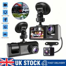 3-Camera Dash Cam For Cars, Driving Recorder, Front And Rear 1080P Full HD, 5GHz Dash Cams In Car Camera Three Lens Dashcams For Cars Front+Cabin+Rear Night Vision, 170°Wide Angle, Loop Recording,Car Accessory Dash Cam With Reversing Image Parking - A - Ver 1