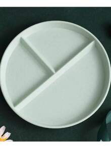 10个/5个/1个套装圆形分隔盘微波炉食品盘水果沙拉托盘厨房，节日，婚礼，生日派对餐具；家庭聚会自助餐盘，派对用品 - 彩色 - 查看 21