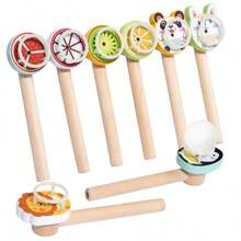 Children's Wooden Suspension Blowing Ball Tool Blowing Music Intelligence Lung Capacity Blowing Training Game Exercising Oral Muscles Sensory Integration Practice Children's Blowing Balance Game Magical Blowing Music Toy Magic Suspension Ball Children's Puzzle Children's Early Development Toys - Multicolor - View 8