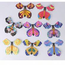 1set Flying Butterfly, Creative Surprise Gag Magic Trick, Flying Paper Butterfly Toy - Multicolor - View 3