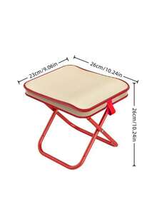1 件黑色、米色和红色可折叠椅，可收纳至口袋中，适合春季户外便携式折叠椅、凳子、钓鱼凳、旅行露营等场合，坚固耐用。 - 彩色 - 查看 11
