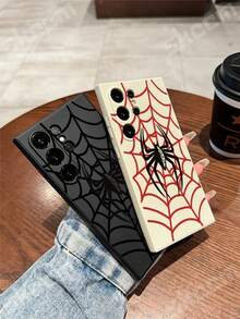 Black Spider Web Soft TPU Phone Case For Galaxy S25 S24 Ultra S23 S22 Plus S20 FE A54 A55 A15 A35 A51 A71 A72 A73 Cover. Holiday Phone Accessories. Waterproof Anti-Fall Scratch Resistant 15 Case Suitable For Gifting To Lovers Fall 1 Hot Selling Item Custom Phone Case 16 Promax Case It Is The Best Gift Choice For Friends Or Family. 17 Pro Case Clear Phone Case Phone Cases Case Minimalist New Style Holiday Gift Valentine's Day Gift Giving 14 Case Festival Gift New Year Special Offer - 白色-2A409 - 查看 8