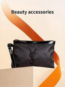 Yves Saint Laurent Bolsa Multiuso para Maquiagem/Necessaire/Organizador de Viagem Portátil, Pode Guardar Cosméticos, Joias, Fones de Ouvido, Etc., Presente Unissex