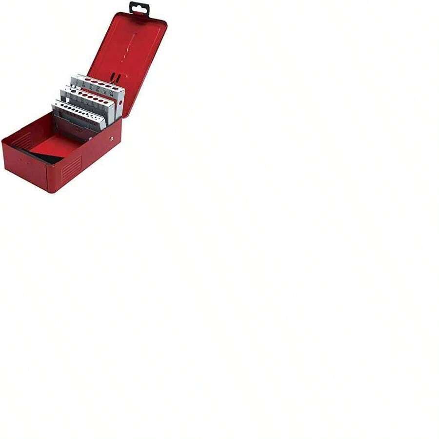 Urrea 4077 Caja metlica para 15 brocas roja 7" x 4" x 2" - para 15 brocas + 7" x 4" x 2" - Ver 1