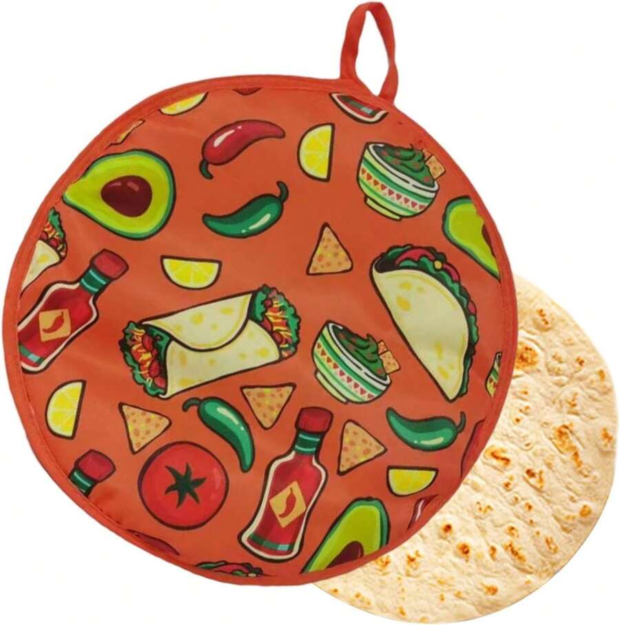 Bolsa calentadora de tortillas,Bolsa calentadora de tortillas,Soporte portátil para tortillas| Bolsa para guardar tortillas, soporte para guardar tortillas de tela aislada de 12 pulgadas - 1 - Ver 1