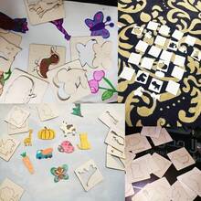 20pcs Hollow Wooden Drawing Template & Sketching Tool Set, Suitable For Beginner Artists, Multiple Patterns Available - one-size - View 7