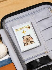 حامل جواز سفر صغير كيوت بتصميم كرتوني لحيوان الكابيبارا، غطاء جواز سفر بتصميم بسيط، حافظة جواز سفر من جلد اصطناعي بطراز لطيف، خفيفة الوزن قابلة للطي وحمل، مناسبة للسفر الدولي، مثالية لرحلات الأزواج والعطلات، حامل بطاقة هوية، عودة للمدرسة للبنات والجنسين، هدية عيد الحب وعيد الأم، حقيبة سفر، حقيبة أمتعة، حقيبة رياضية، حقيبة ليلية، سعة كبيرة، منظم سفر متين، ضروريات رحلة، ضروريات عطلة، أساسيات السفر للرجال والنساء - متعدد الألوان - مشاهدة 4