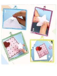 480/720pcs Pack Thick Hexagon Foam Double-Sided Adhesive Tape - Creative DIY Craft, High Viscosity Glue - Multicolor - View 6