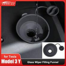 Embudo de llenado de limpiaparabrisas de vidrio para Model 3 Y Juniper Lanuch 2025 2025, accesorios de embudo de líquido de limpiaparabrisas - 1 - Ver 7