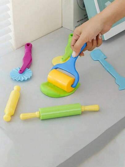 6pcs Colorful Modeling Clay Tools, Creative 3D Clay Tool Kit, Deluxe Clay Molding Set, Double-Ended Plastic Clay Sculpting Tools, Soft Clay Carving Knives, DIY Tools For Beginners To Make, Decorate And Shape Cakes