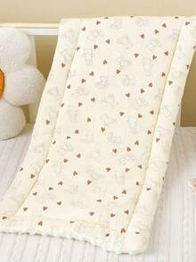 新生儿婴儿床豌豆绒小号床垫 - 彩色 - 查看 17