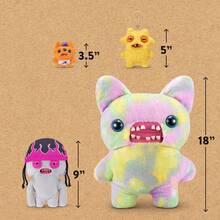 Spin Master Fugg Life Series 9-Inch Plush Toy, Funny Ugly Monster Stuffed Animal With Human-Like Teeth, Sir Splodge A Lot/Squidge/Sasquoosh, Quirky Collectible Toys, Holiday Birthday Gift For Teens & Adults - Squidge(Grey) - View 10