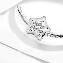 1 Exquisita cuenta con diseño de constelación de estrellas, adecuada para que las mujeres la usen, se puede utilizar para hacer joyas DIY como pulseras, etc. Es un regalo exquisito para las novias. - Estrellas y constelaciones - Ver 3